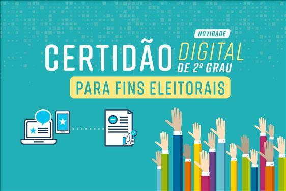 Certidão de 2º Grau para fins eleitorais agora pode ser obtida pela internet