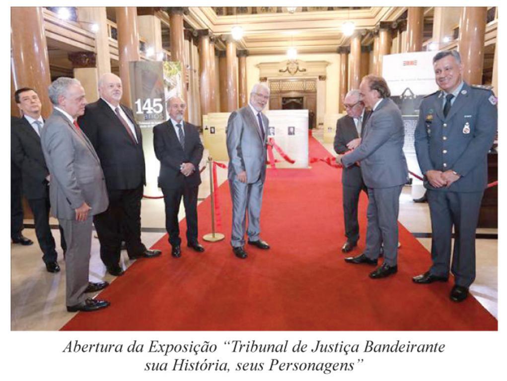 Palácio da Justiça recebe exposição  “Tribunal de Justiça Bandeirante – sua história, seus personagens”