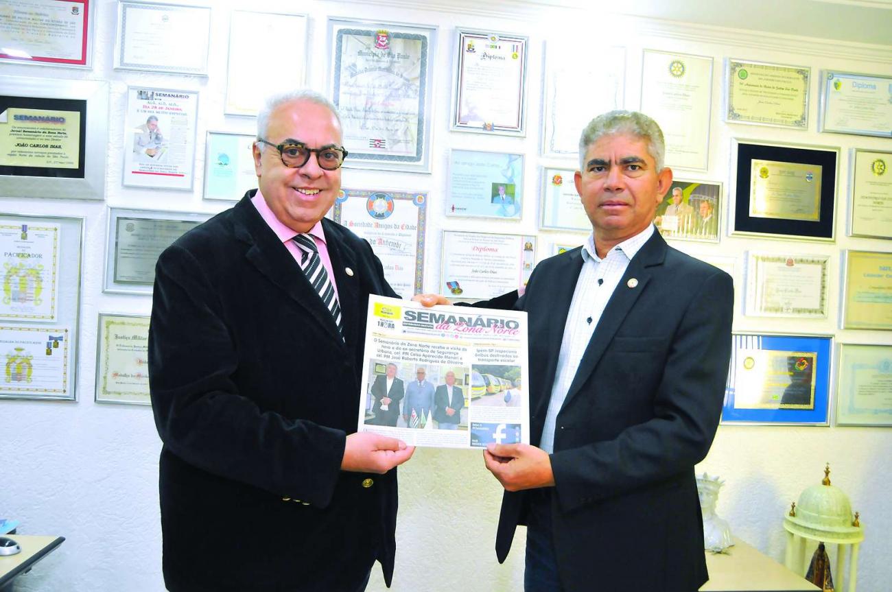 Jornal Semanário da Zona Norte recebe a visita do novo subprefeito da Vila Maria/Vila Guilherme