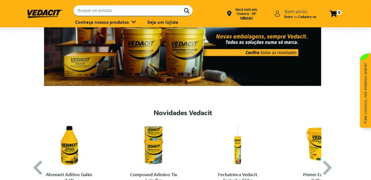 Vedacit cria plataforma de vendas para lojistas