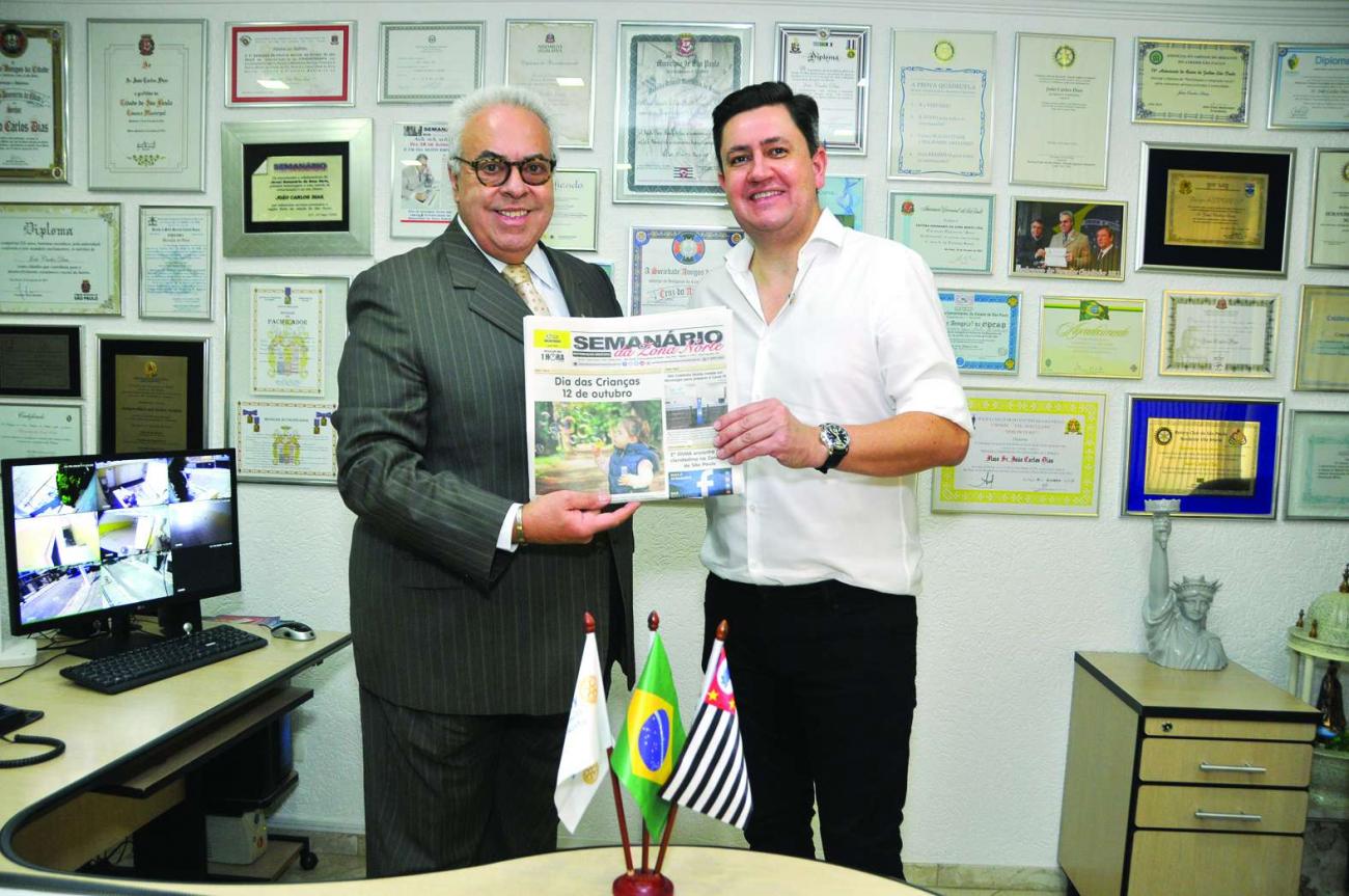 Jornal Semanário da Zona Norte recebe a visita do novo subprefeito  de Santana/Tucuruvi