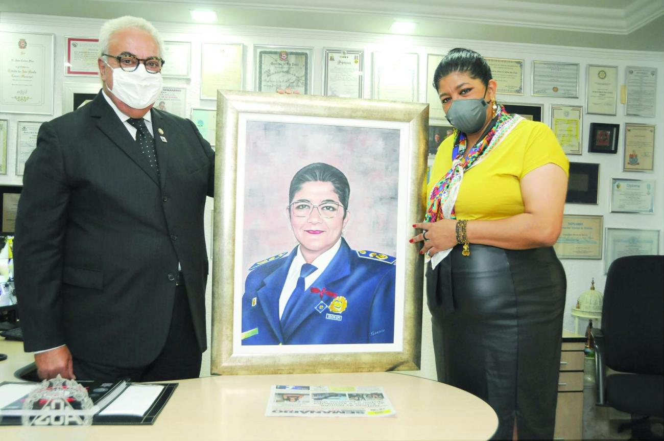 Secretária municipal de Segurança Urbana de São Paulo, inspetora Elza Paulina de Souza