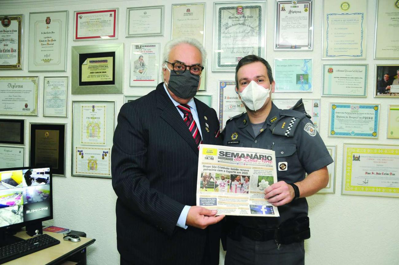 Comandante do Comando de Policiamento da Capital visita o jornal Semanário da Zona Norte