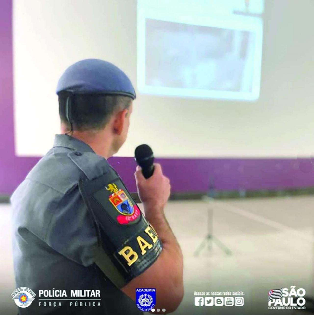 Cadetes da Academia do Barro Branco participam de palestra sobre gerenciamento de ocorrências de grande vulto