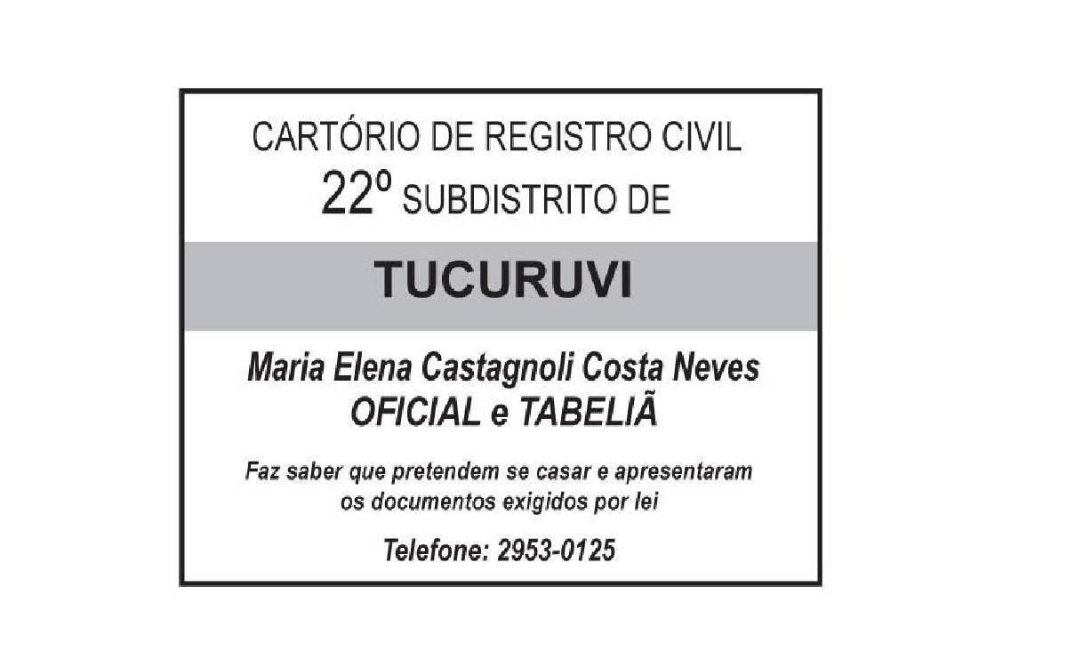 PROCLAMAS DE CASAMENTO