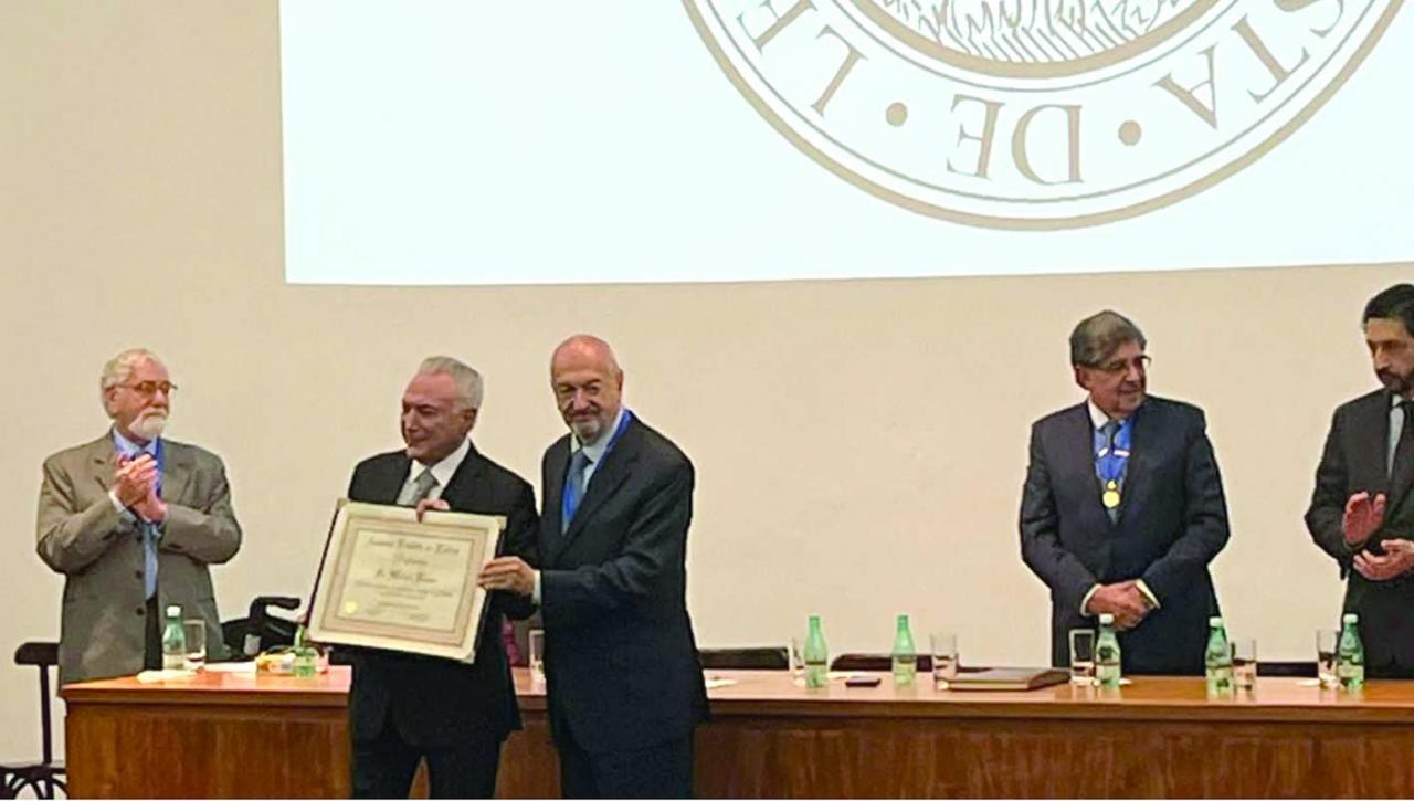 Michel Temer é imortal paulista