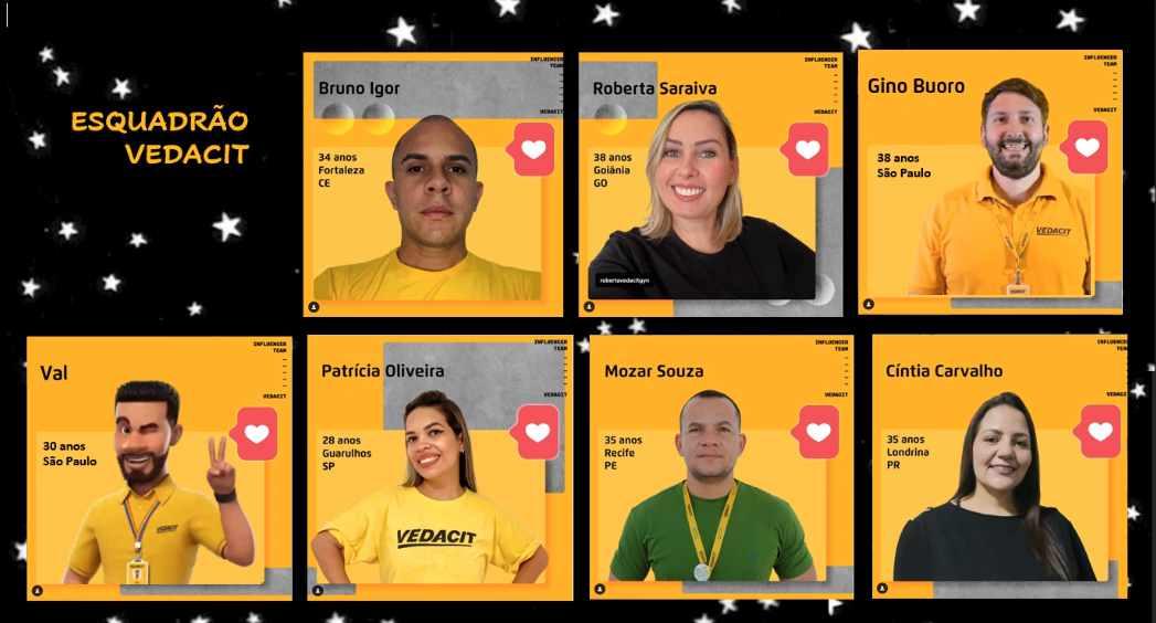 Vedacit aposta em colaboradores como influenciadores digitais