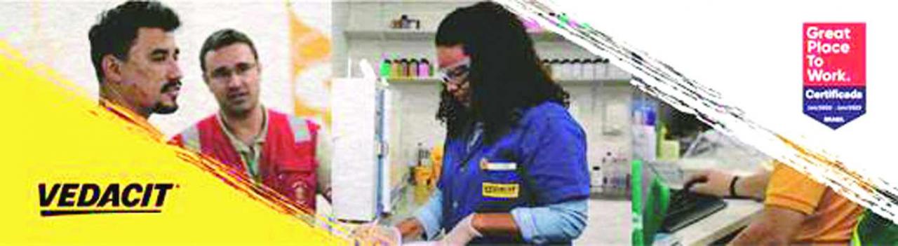 Vedacit é certificada como uma das melhores empresas para se trabalhar