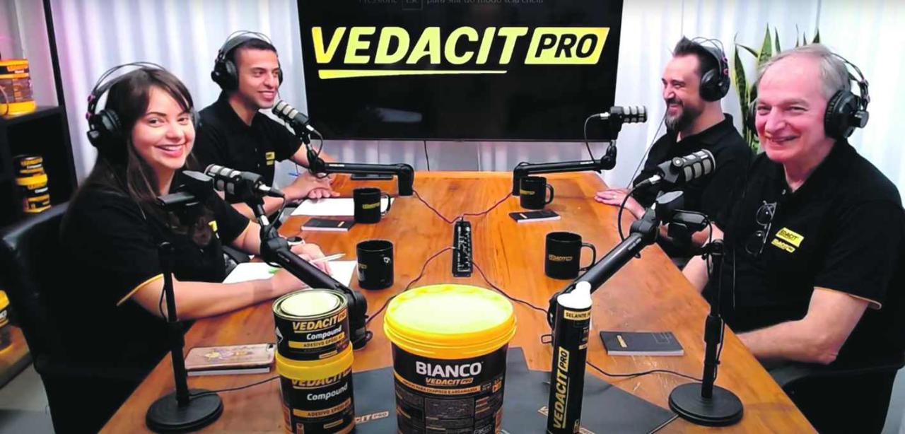Vedacit faz parceria com  Professor das Obras em podcast
