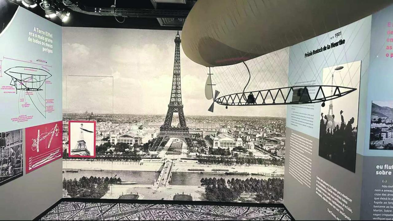 Farol Santander abre exposição em comemoração aos 150 anos de Santos Dumont