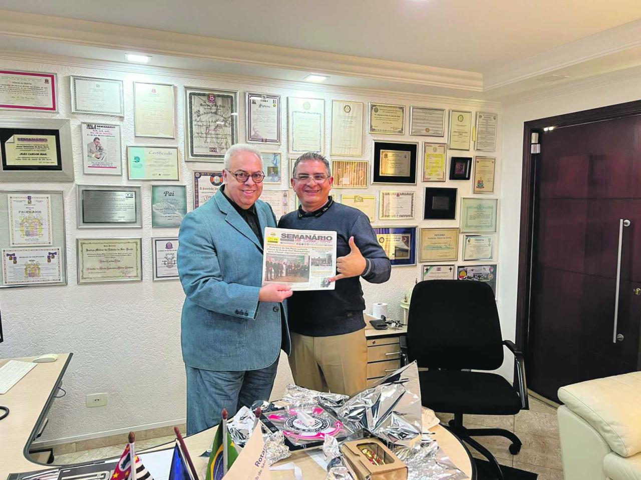 SEMANÁRIO DA ZONA NORTE RECEBE VISITA DO SUBPREFEITO DE JAÇANÃ/TREMEMBÉ FABIO POLILLO