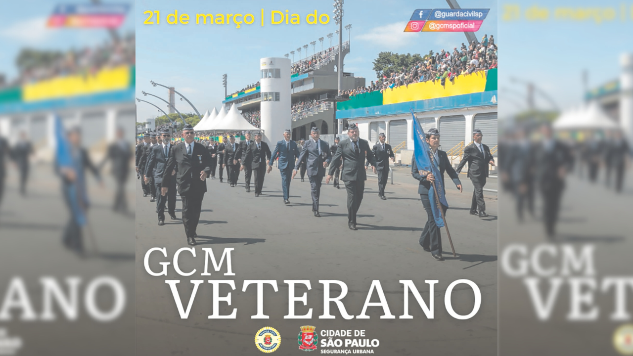 21 de março é comemorado o Dia do Guarda Civil Metropolitano Veterano