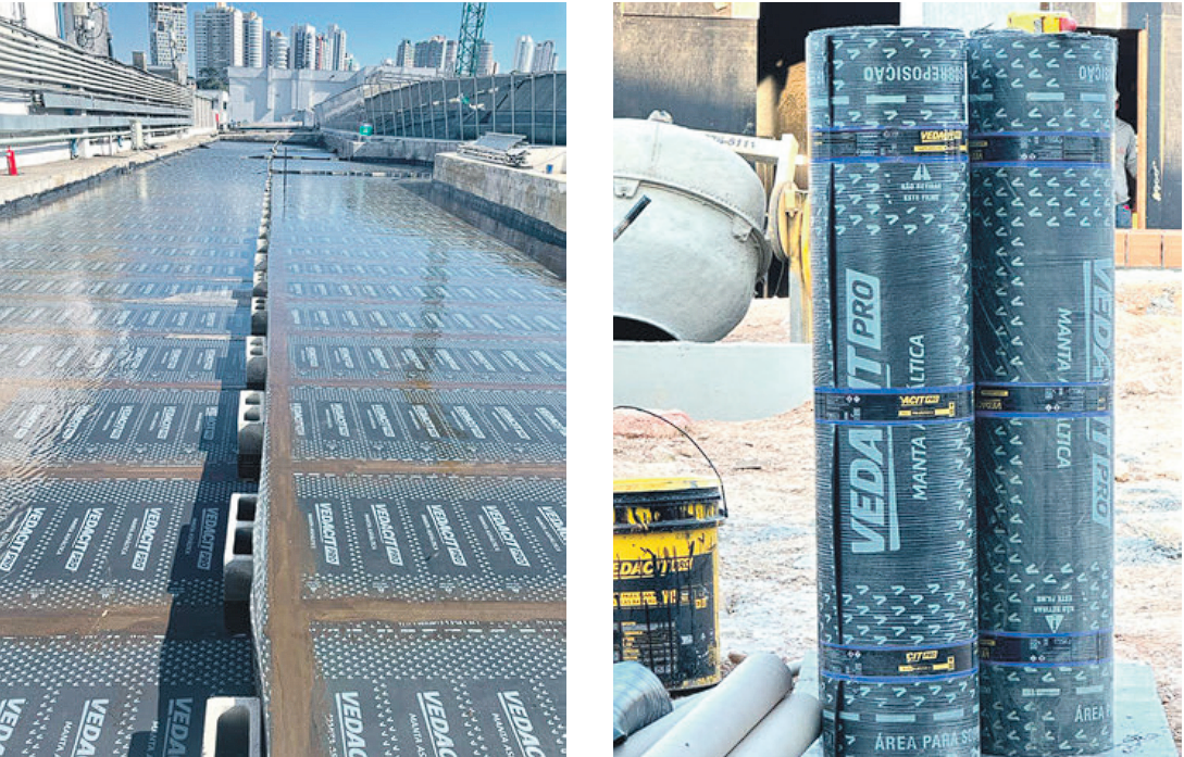 Grandes obras do país contam com a Vedacit Pro Manta Asfáltica