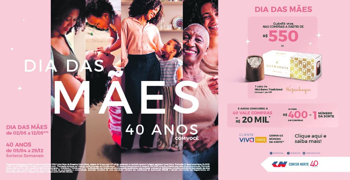 Shopping Center Norte lança campanha de Dia das Mães em parceria com a Kopenhagen