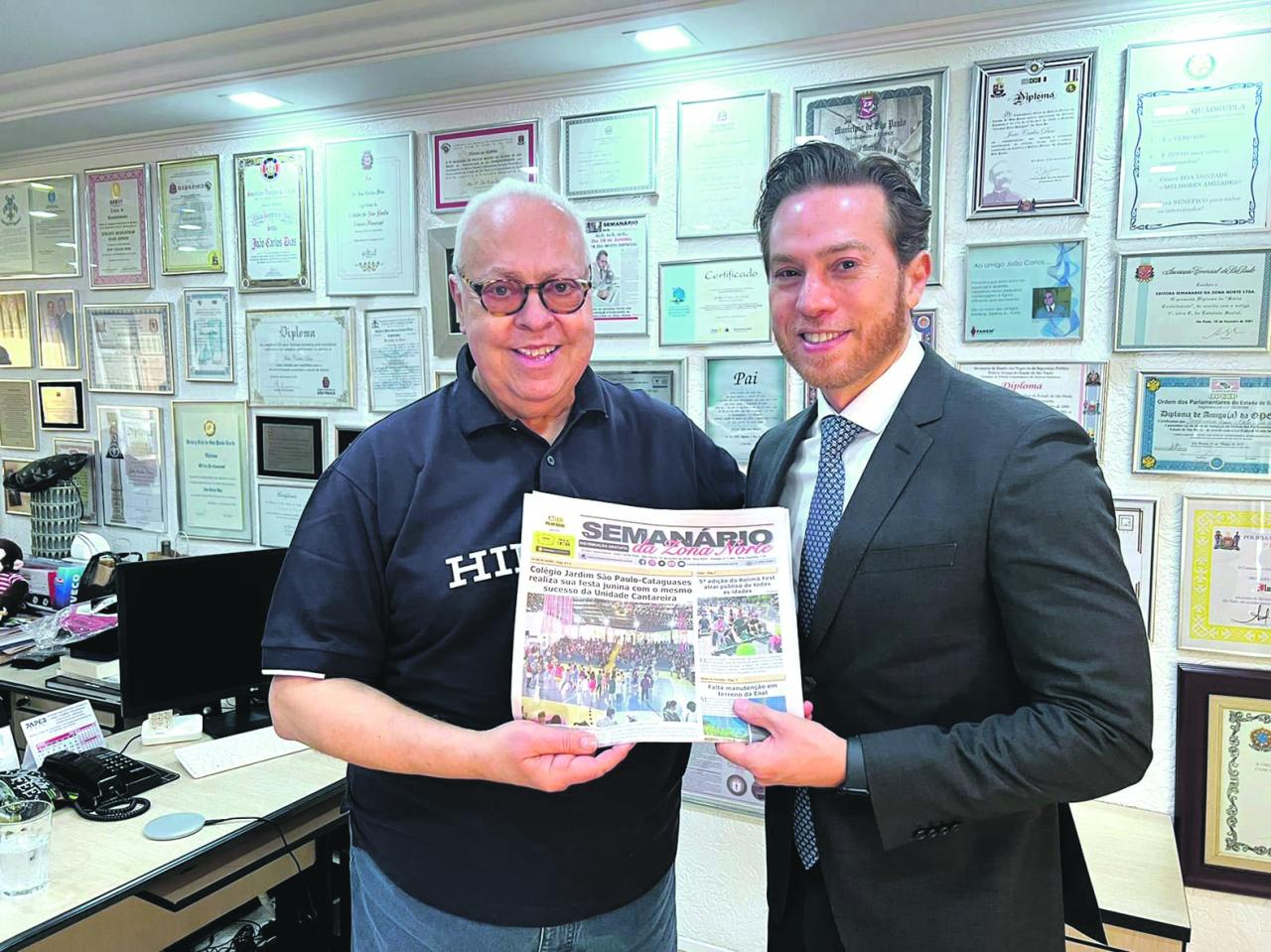 Novo diretor do Fórum de Santana visita o Semanário da Zona Norte