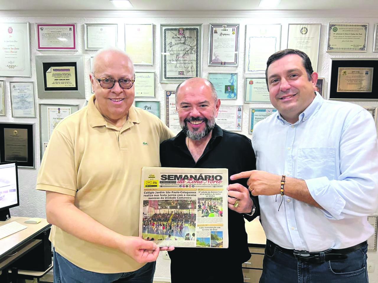 Semanário da Zona Norte recebe visita do ex-Ministro do Trabalho e Previdência Social, José Carlos Oliveira