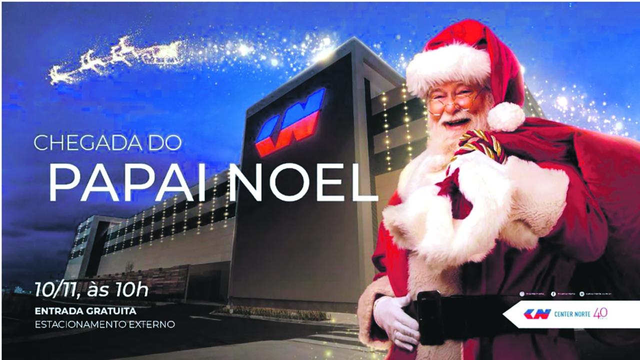 Shopping Center Norte inicia as celebrações de Natal com a chegada do Papai Noel e a inauguração da 'Vila Center Norte - 40 anos'