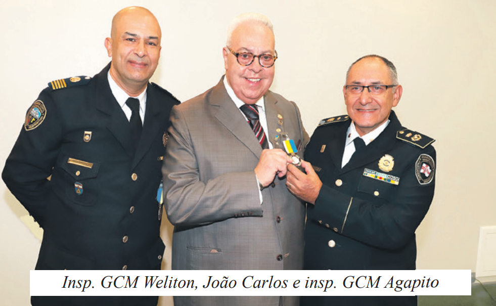 João Carlos Dias recebe homenagem da Guarda Civil Metropolitana de São Paulo