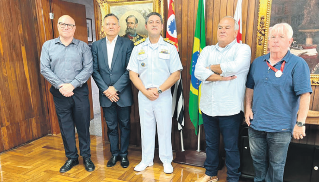 Vereador Ricardo Teixeira recebe a visita do almirante Trovão