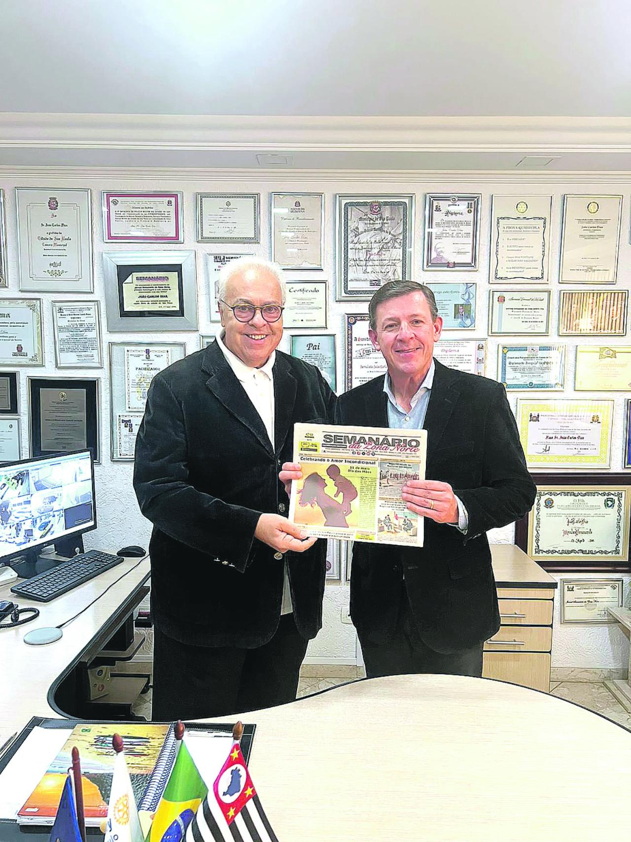 Semanário da Zona Norte recebe visita do secretário de Segurança Urbana de São Paulo