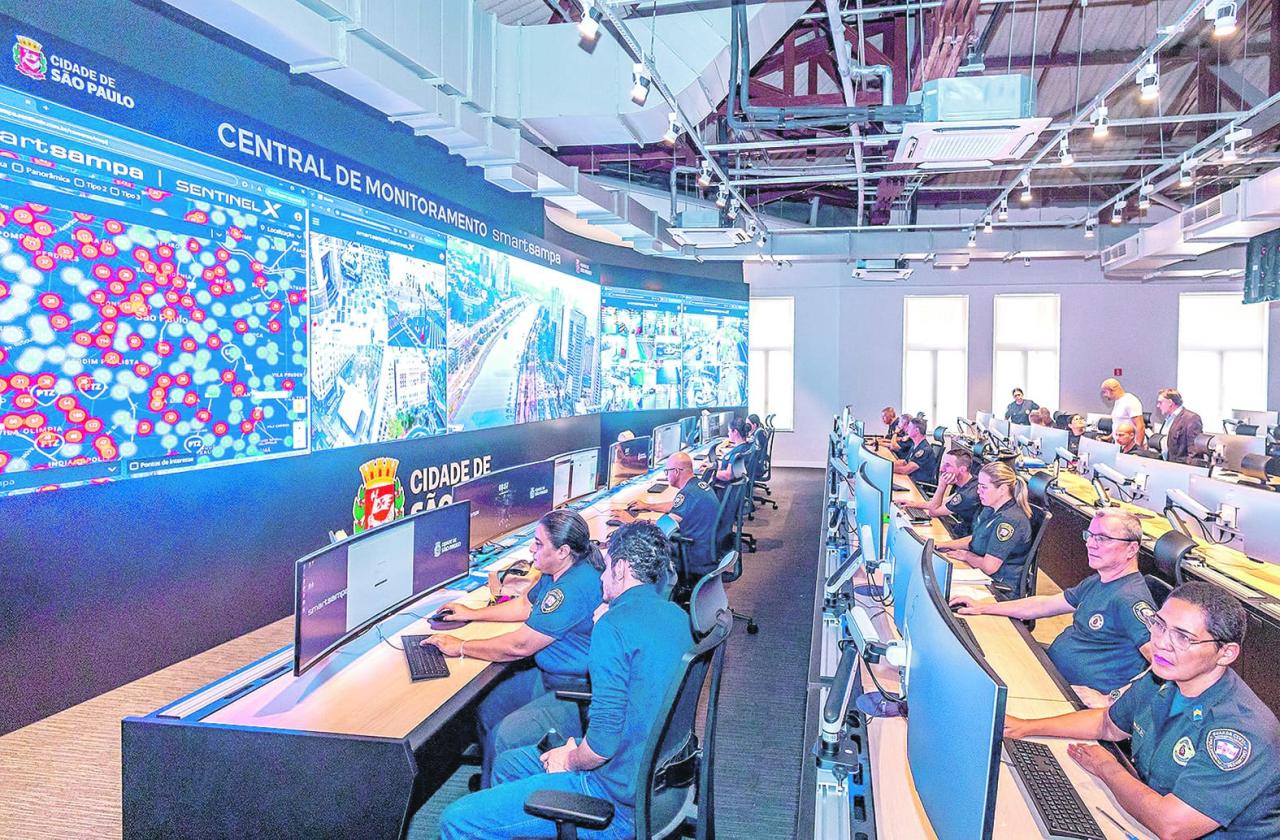 Polícia Federal avalia possível convênio com Smart Sampa após visita à central de monitoramento da Prefeitura