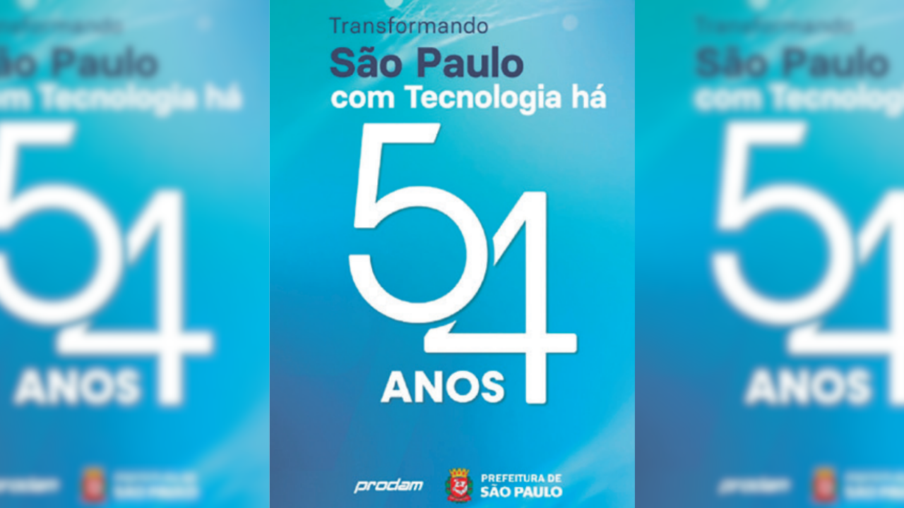 Prodam completa 54 anos como base da transformação digital em São Paulo