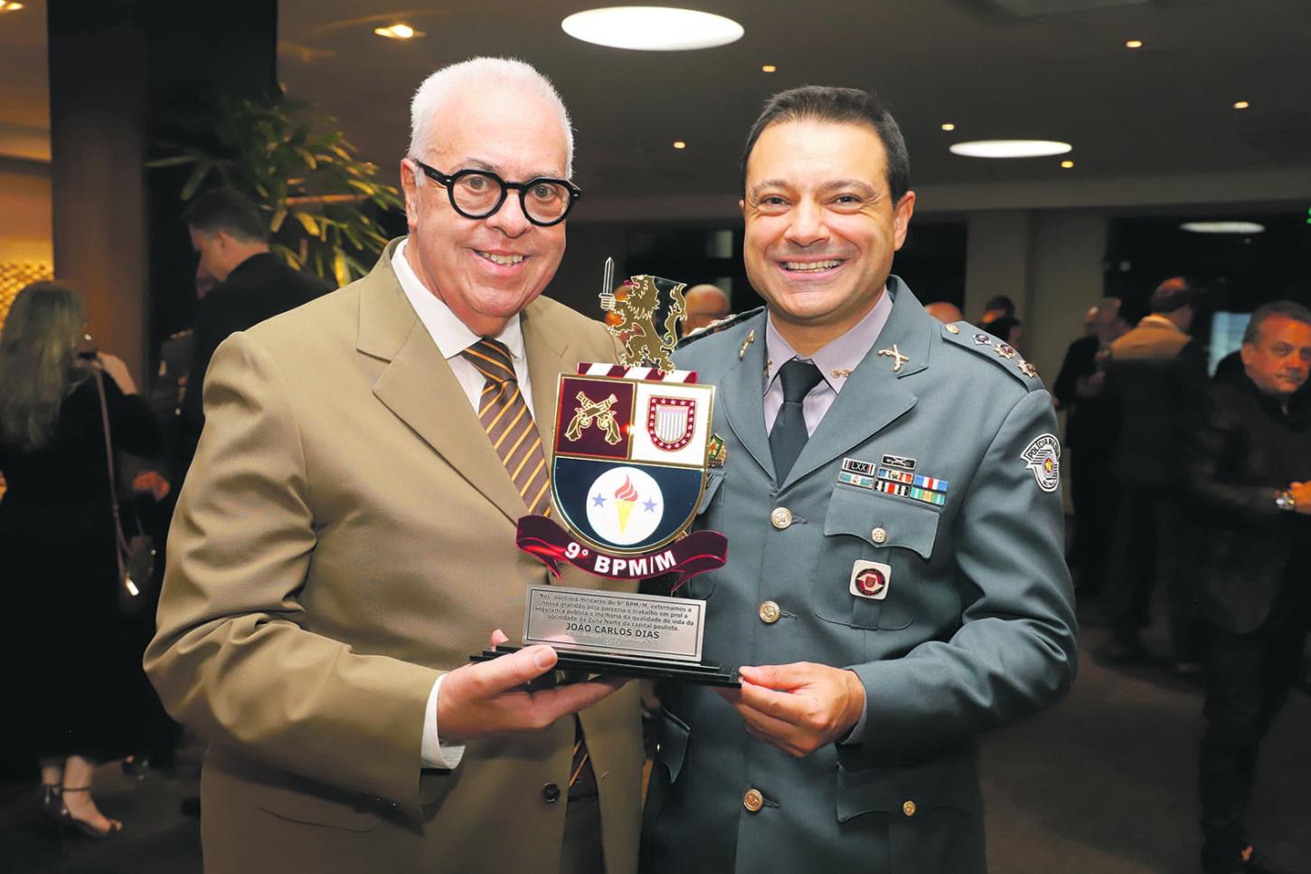 9º BPM/M Homenageia João Carlos por atuação em Prol da Segurança Pública