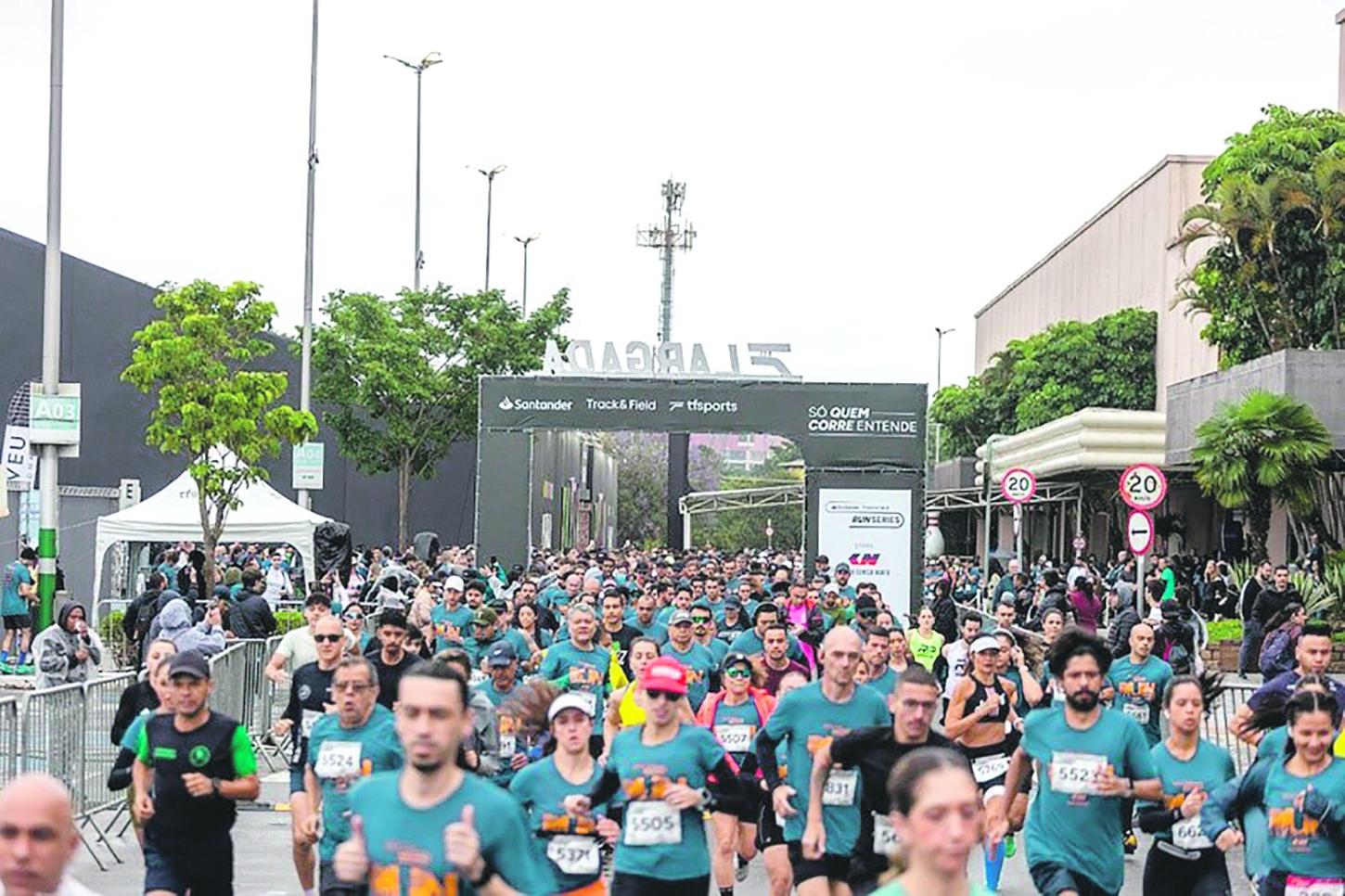 Cidade Center Norte recebe primeira etapa de 2026 da Santander Track&Field Run Series, maior circuito de corridas da América Latina