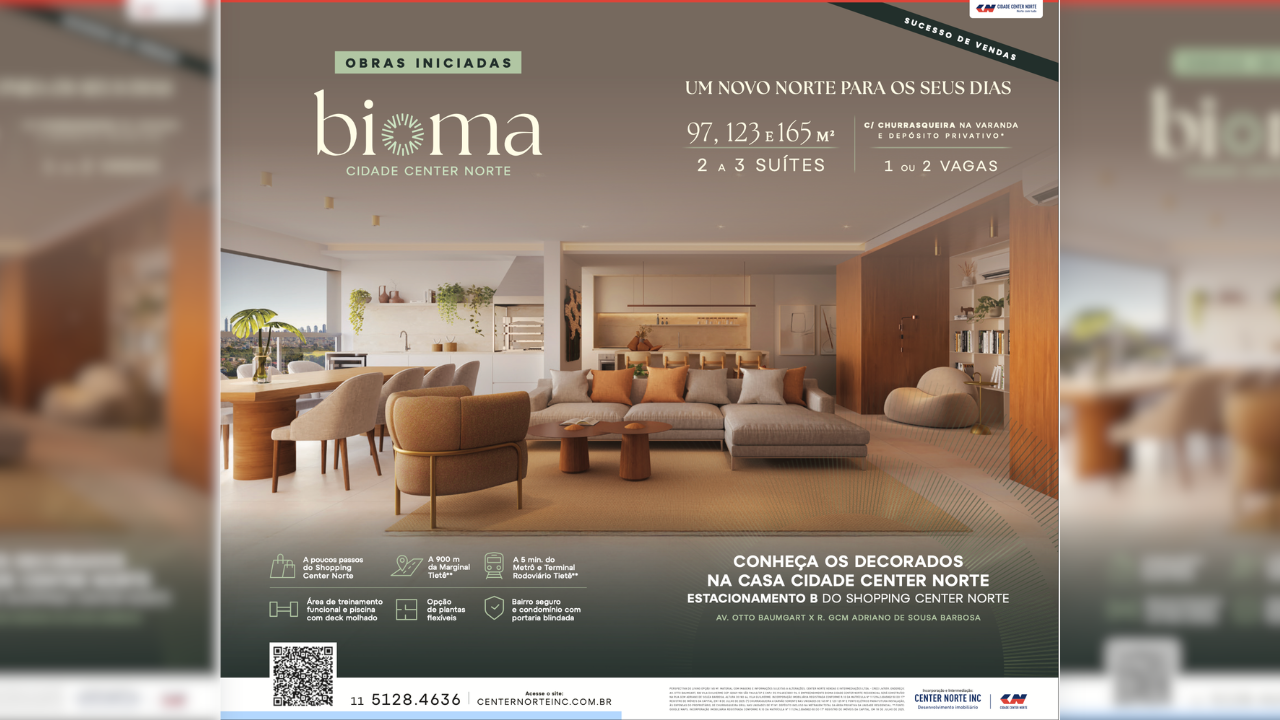 O novo marco residencial na Cidade Center Norte