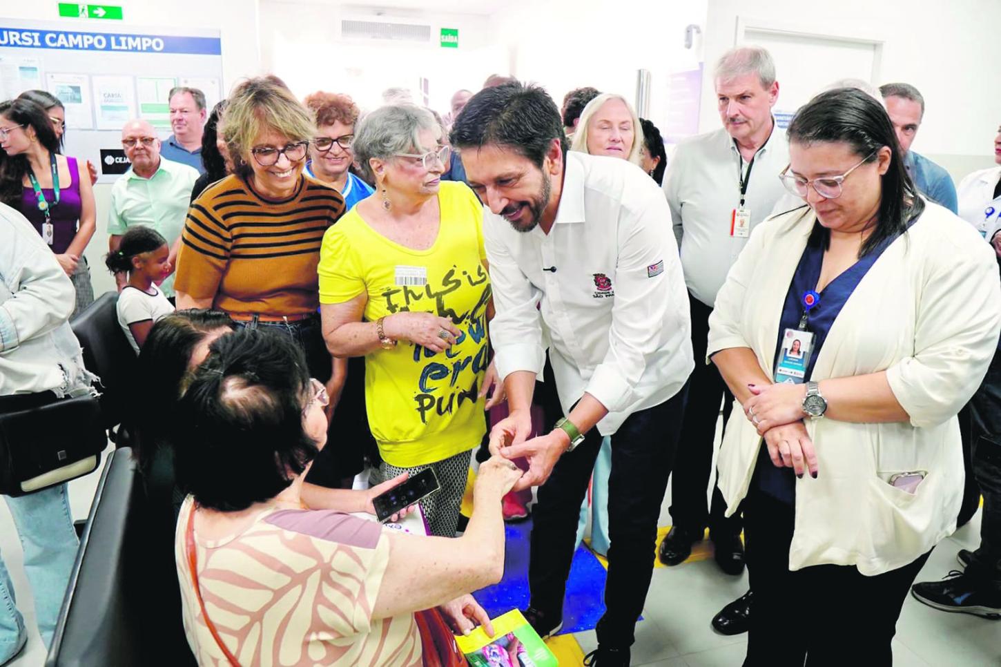 Prefeito Ricardo Nunes visita Unidade de Referência à Saúde do Idoso no Campo Limpo