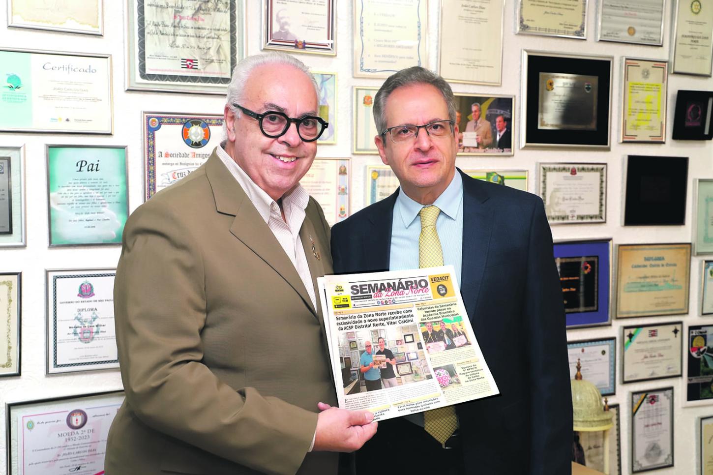 Jornal Semanário da Zona Norte realiza café da manhã em homenagem ao superintendente da Polícia Técnico-Científica do Estado de São Paulo, Claudinei Salomão