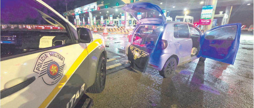 TOR prende quadrilha especializada em furto a lojas de shoppings pela Rodovia dos Imigrantes e apreende mercadorias avaliadas em R$ 10.000,00