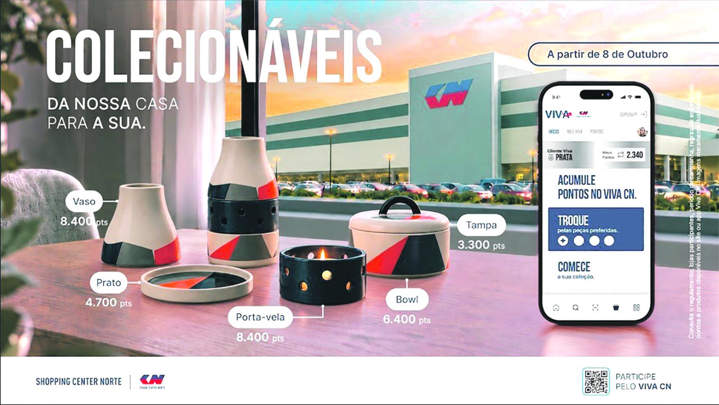 Shopping Center Norte lança nova campanha Colecionáveis com peças exclusivas para clientes Viva CN