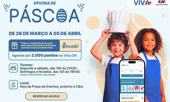 Páscoa no Shopping Center Norte une tradição, experiências gastronômicas e ativações para toda a família