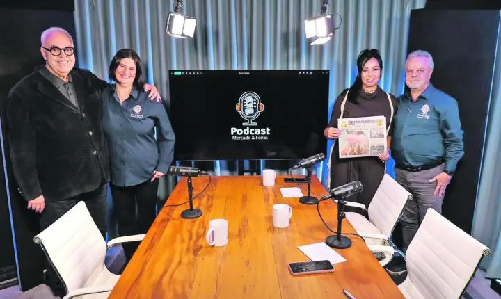Podcast Mercado & Feiras foi enaltecido com a presença do diretor do jornal Semanário da Zona Norte, João Carlos Dias